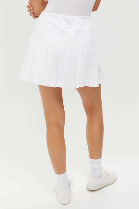 White 15 Inch Williams Tennis Skirt