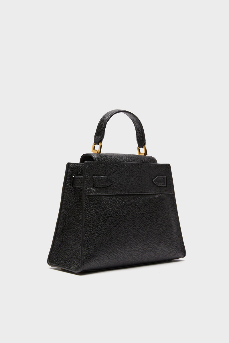 Black Veronica Beard Dash Top Handle