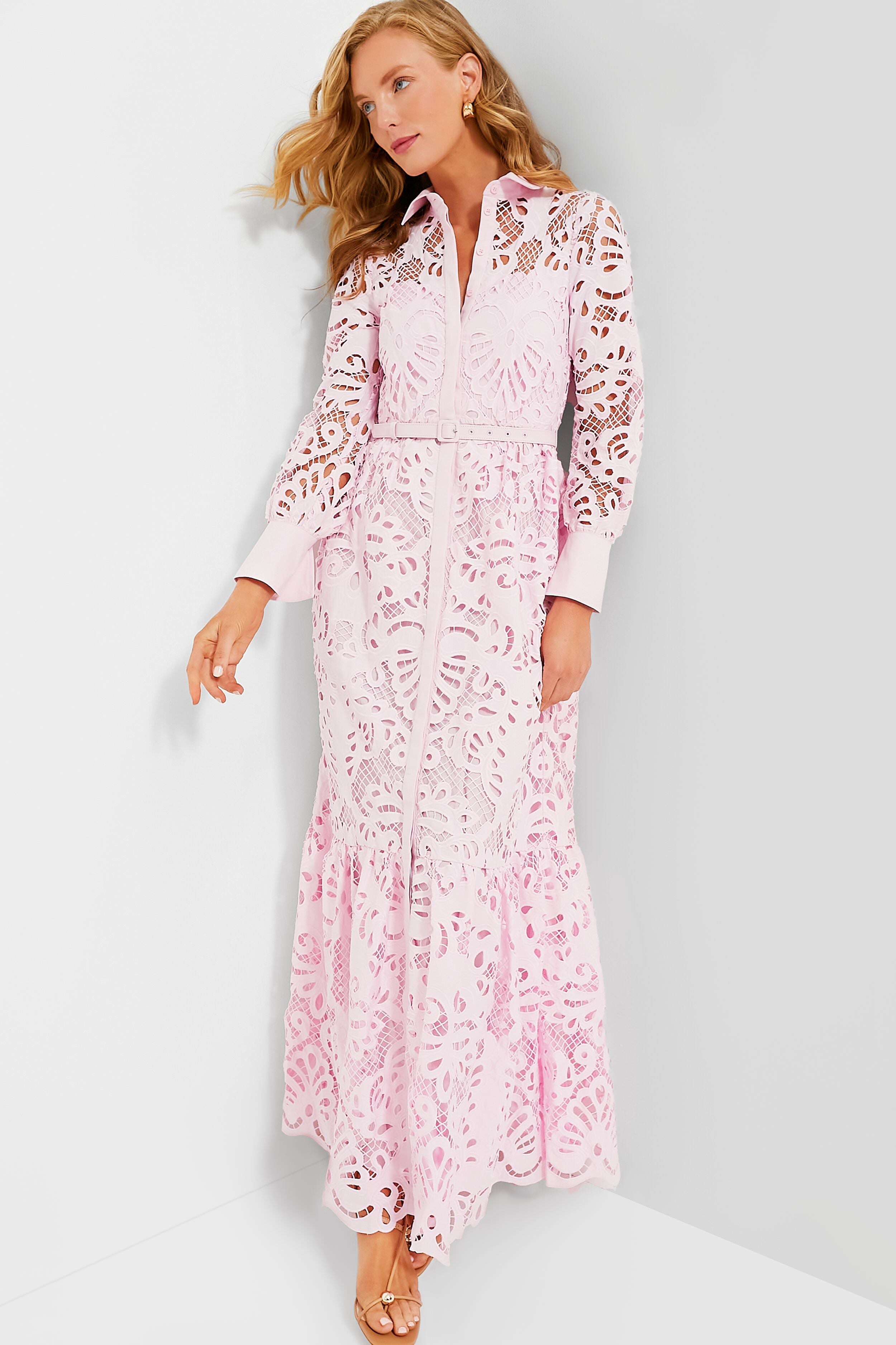 Womens lace fashion maxi dress