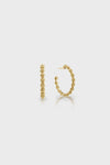 Gold Berry Icon Medium Hoop Earrings