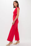 Red Lienzo Abierto Jumpsuit