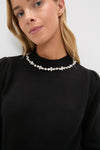 Black Bejeweled Lucy Sweater