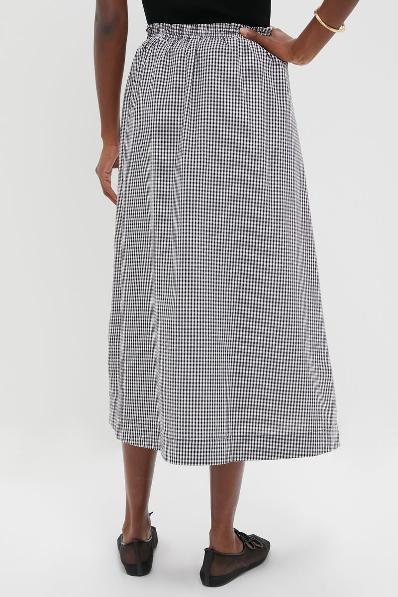 Black Gingham Athena Skirt