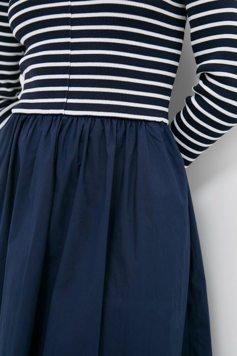 Navy Stripe Clea Dress