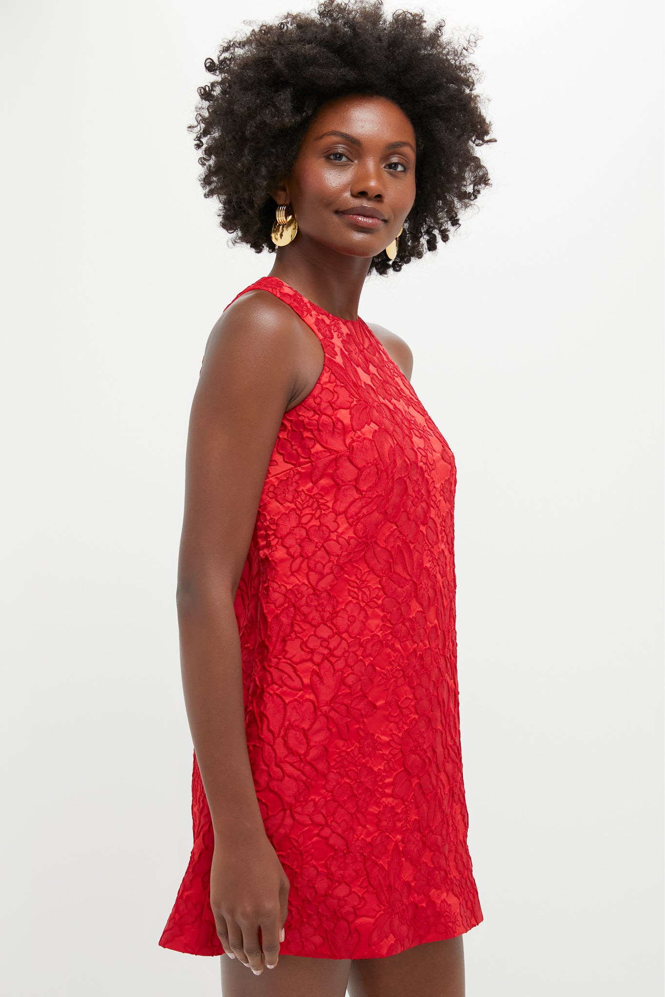 red racer dress Waverly | RED Racer-Neck Sleeveless Skater Mini Dress