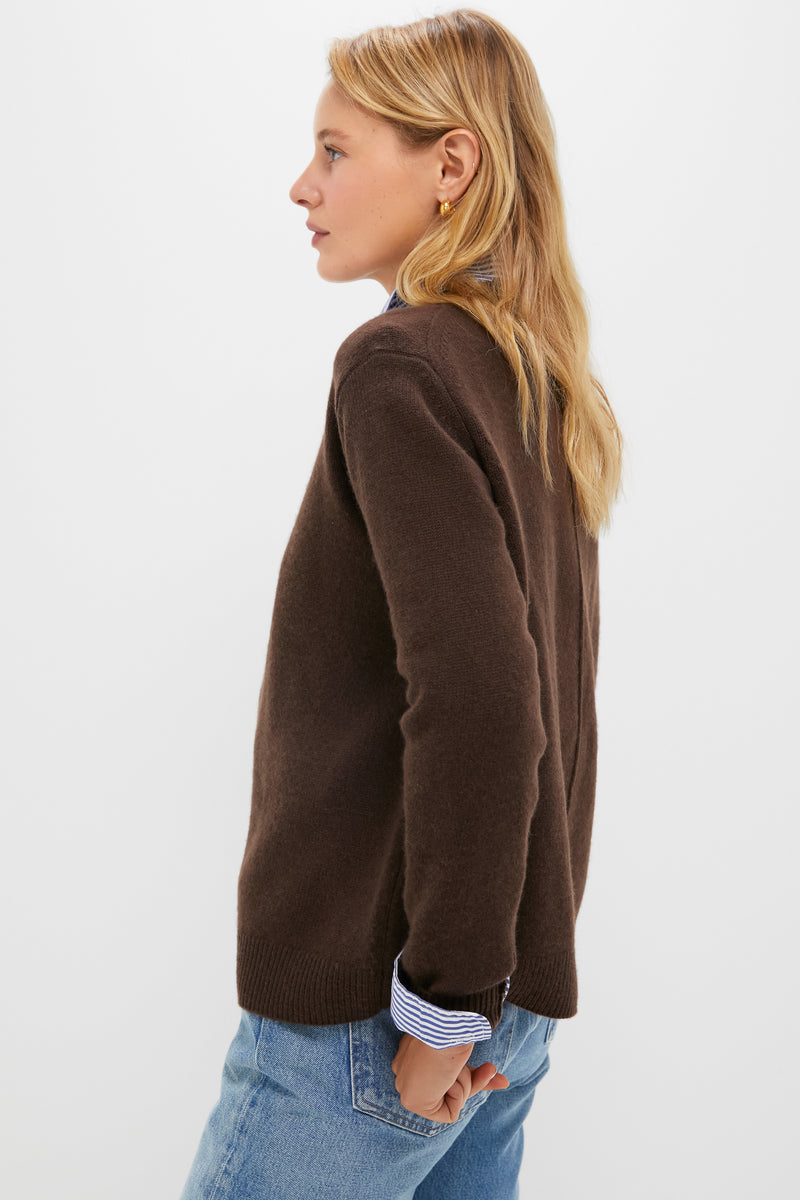 Chocolate Cashmere Boyfriend Bodie Crewneck