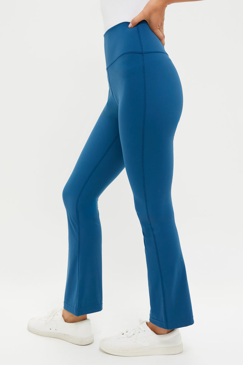 Harbor Blue High Rise Compression Spandex Millie Yoga Pant