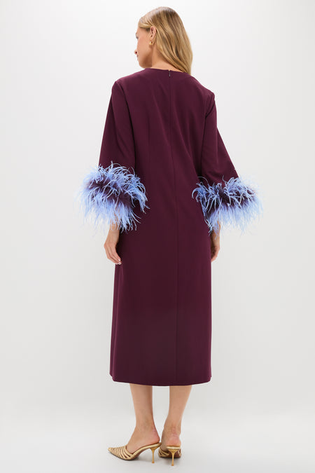 Winetasting Feather Eleanor Dress