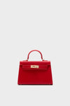 Crimson Hariette Handle Bag