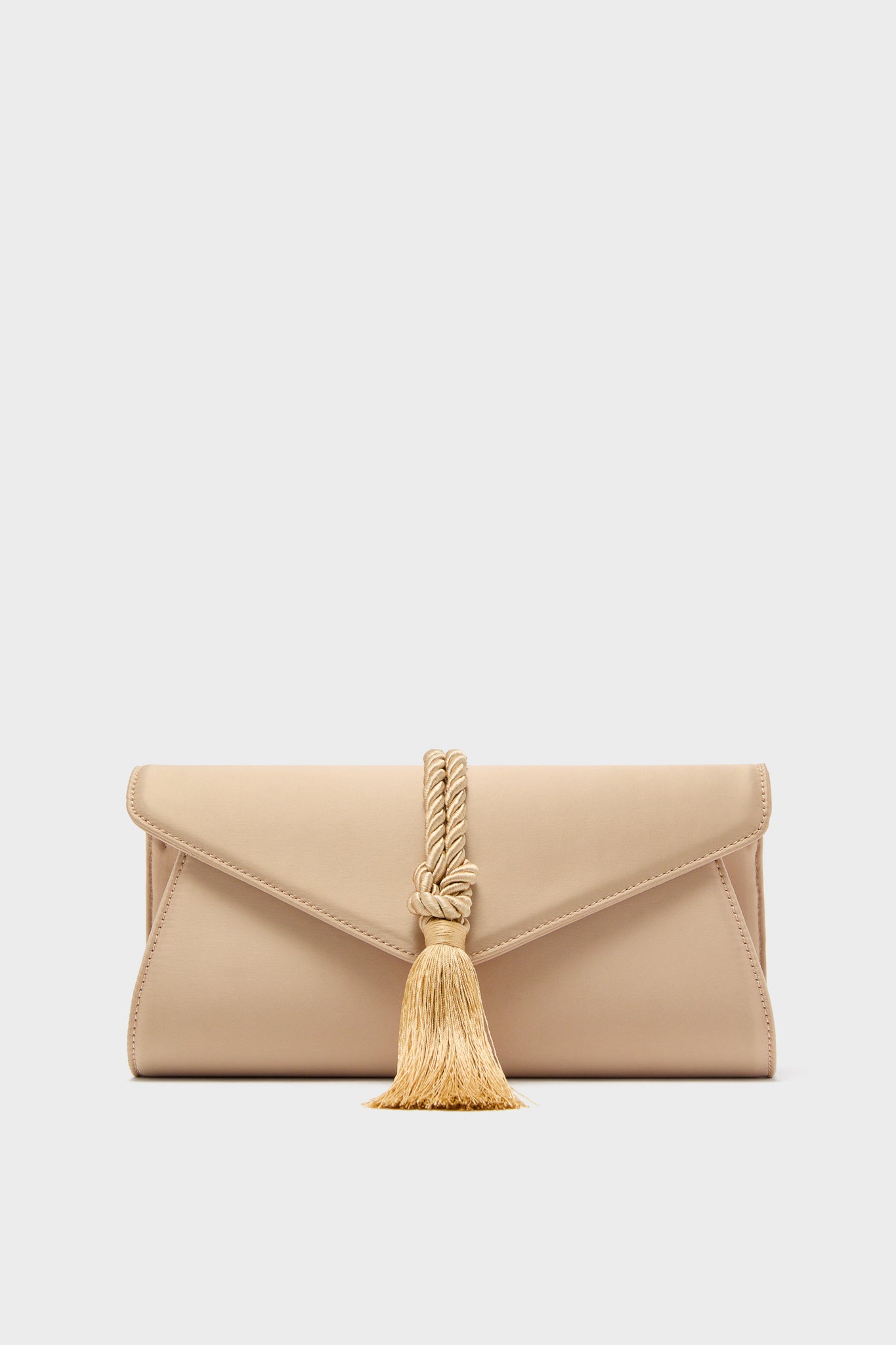 Champagne Satin Gabrielle Clutch | Tuckernuck Accessories