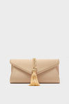 Champagne Satin Gabrielle Clutch