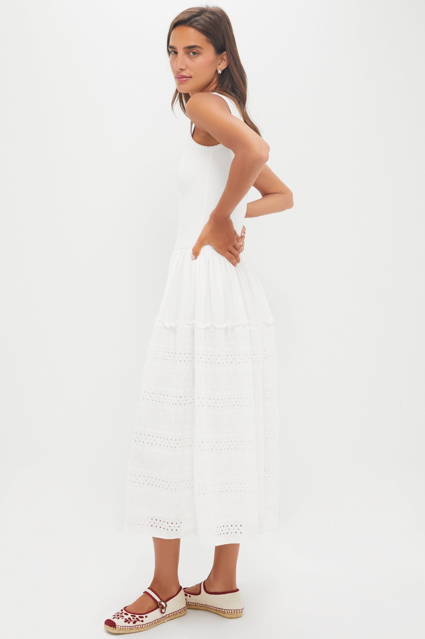 White Casey Midi Dress