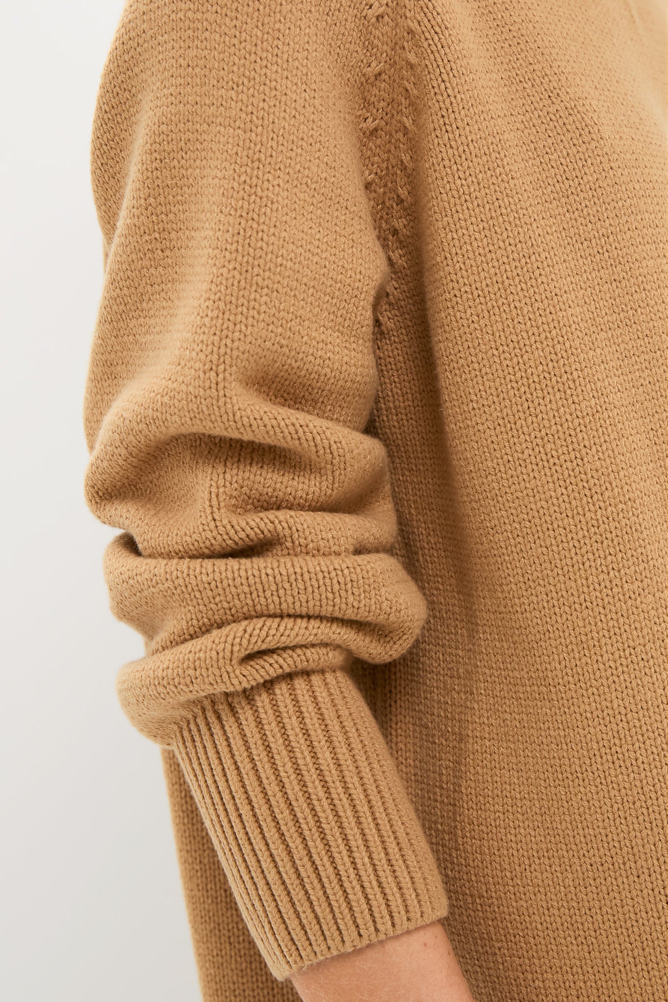 Heavyweight Camel Kristen Sweater Dress