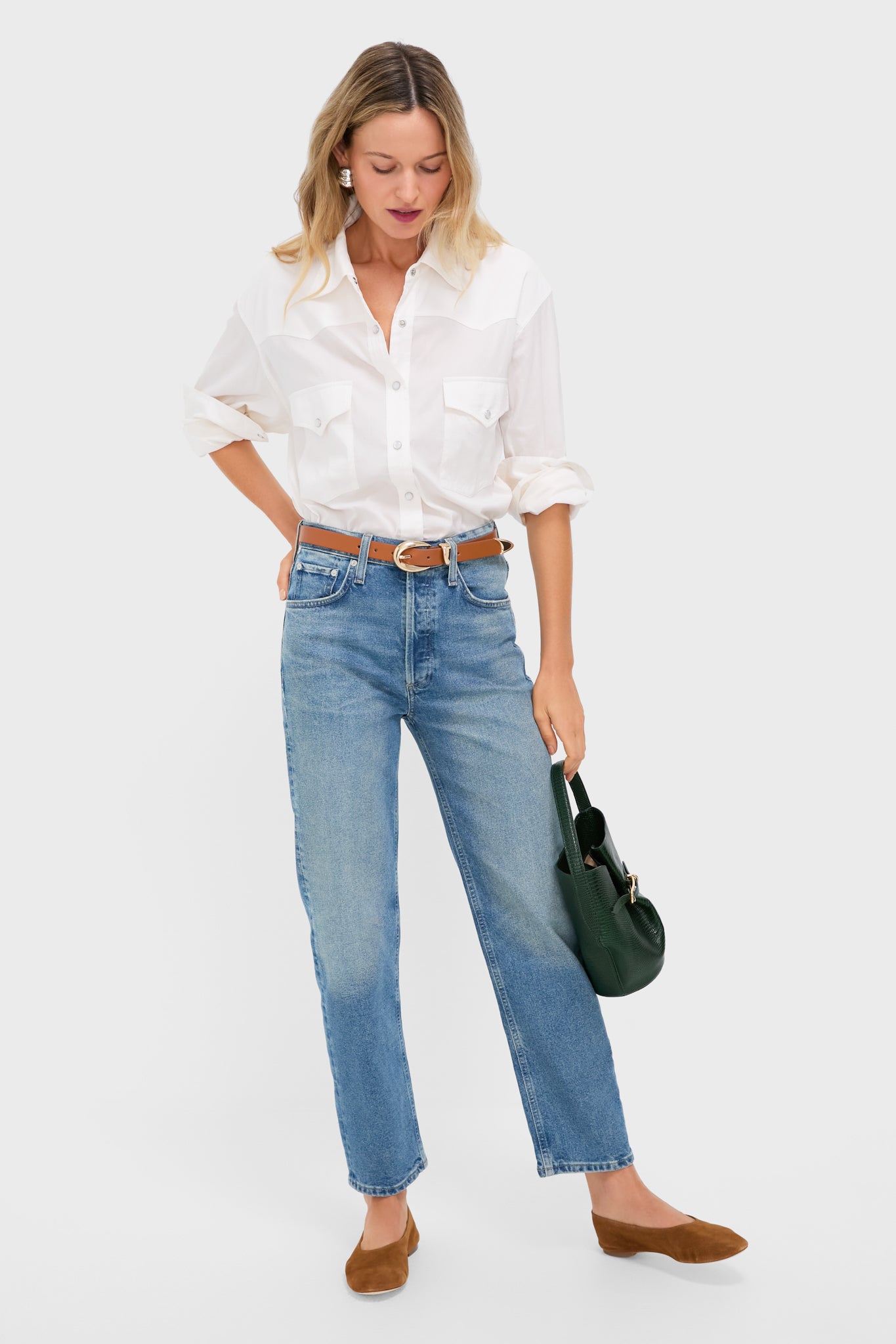 Tan Alba Ballet Flat