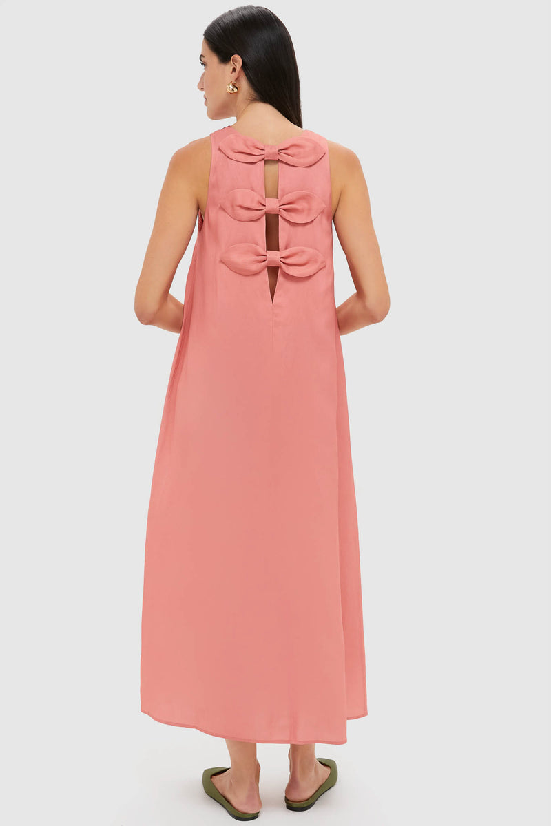 Coral Poppy Portia Dress