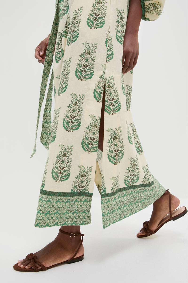 Jade Terrace Cotton Linen Rollins Dress