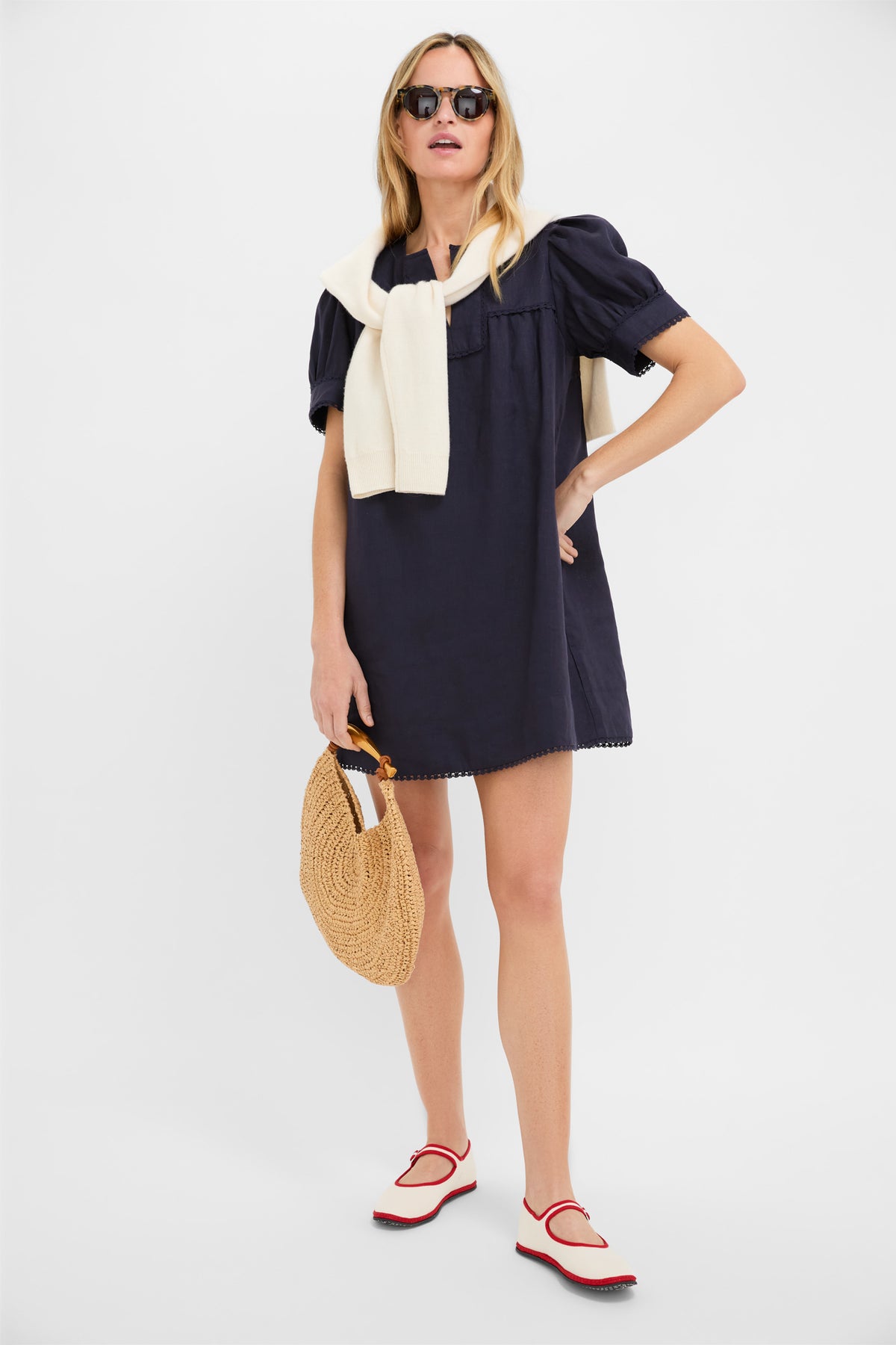 Navy Linen Bridget Dress | Tuckernuck Navy Linen Bridget Dress | Tuckernuck