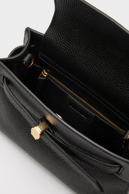 Black Veronica Beard Dash Top Handle