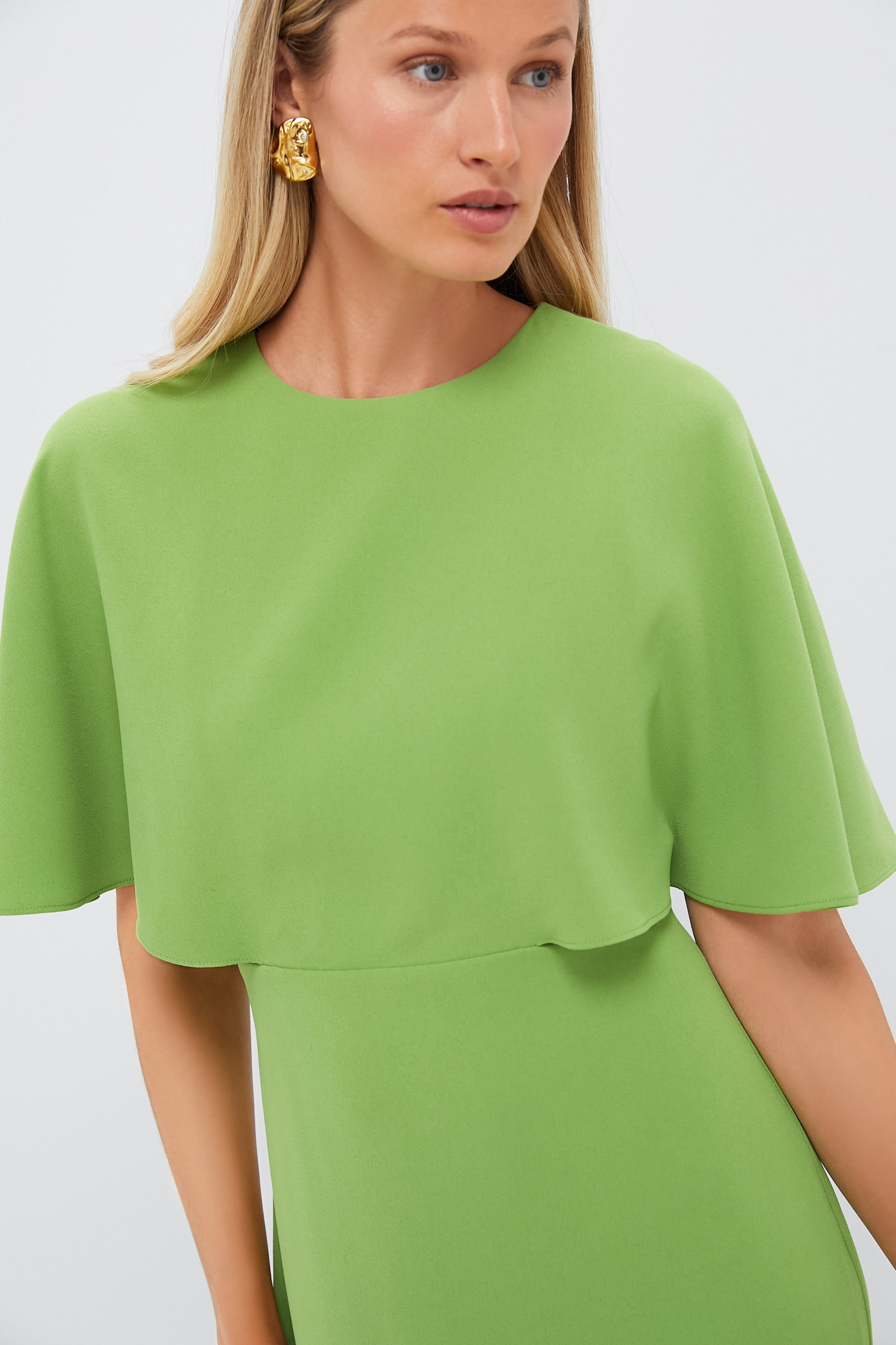 Pistachio Green Cape Lindy Dress