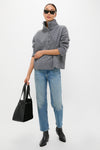 Gray Henry Button-Up Sweater