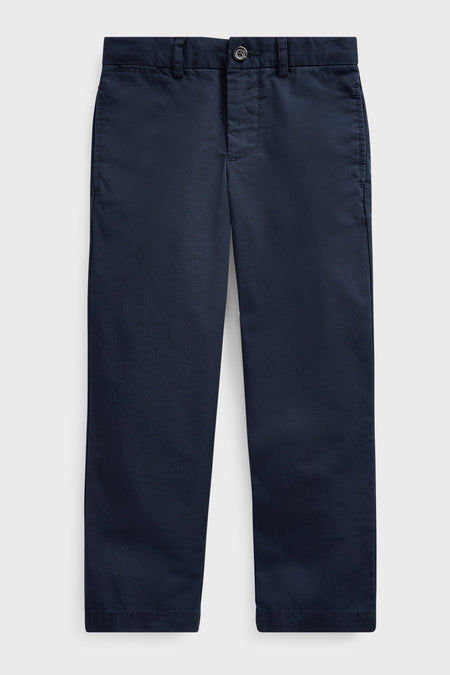 Boys Navy Slim Fit Cotton Chino Pant