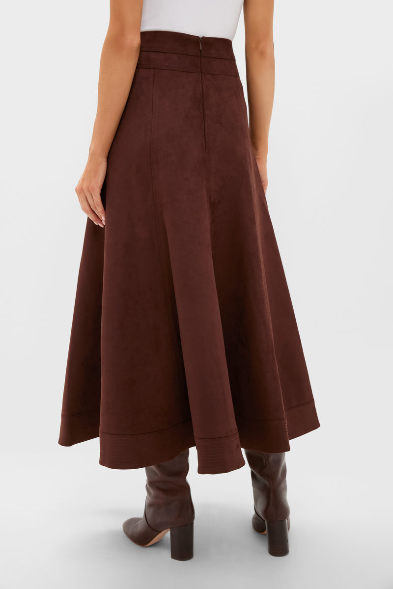 Ganache Vegan Suede Brynn Skirt
