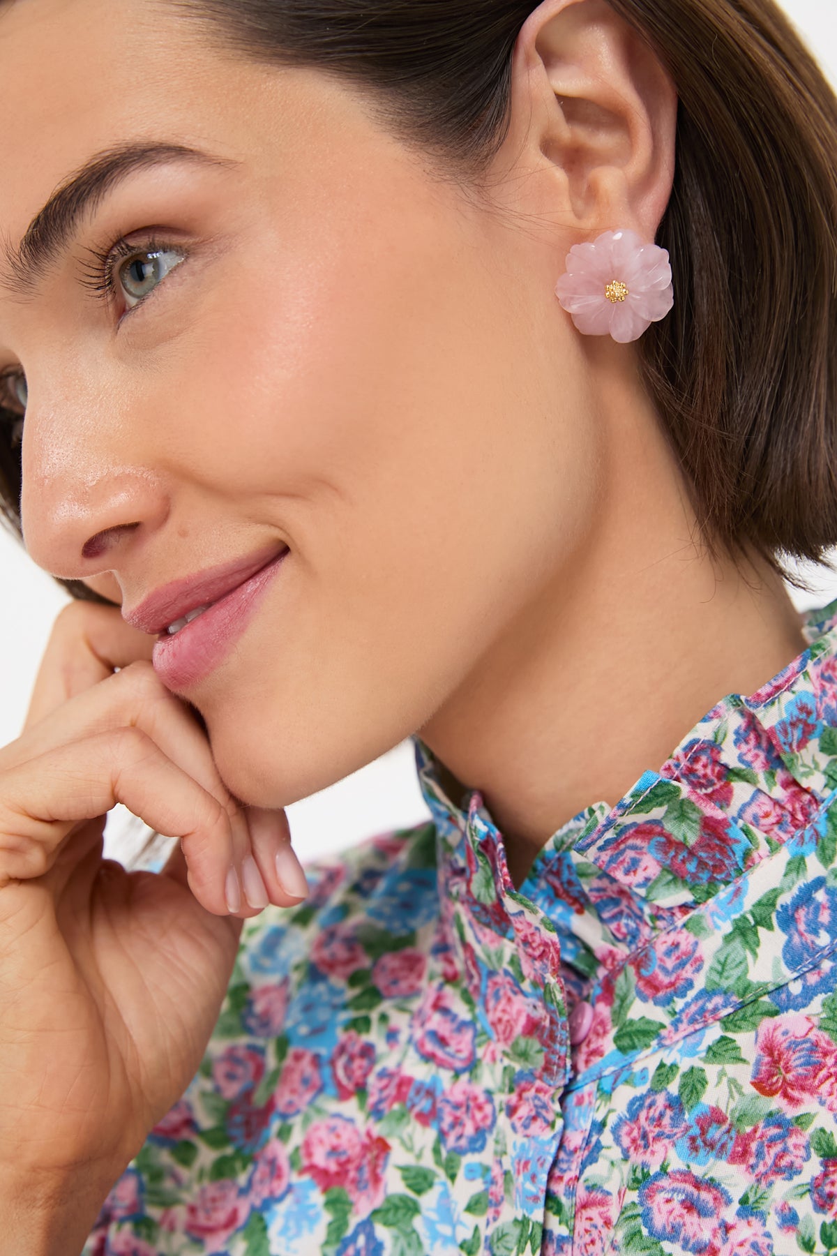 Rose Quartz Wynne Earrings