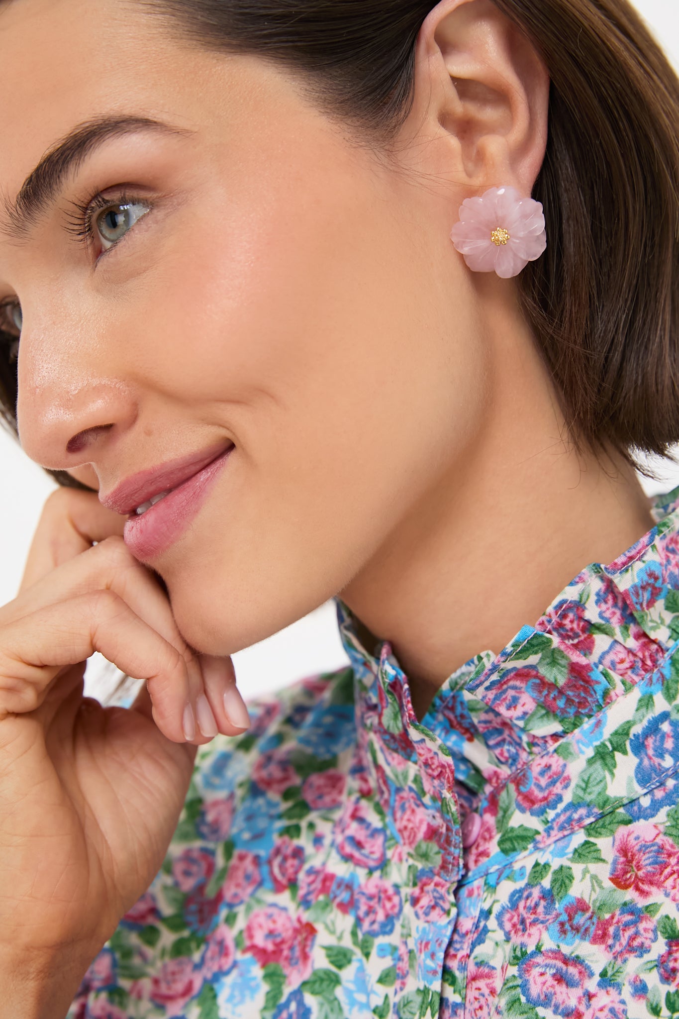Rose Quartz Wynne Earrings