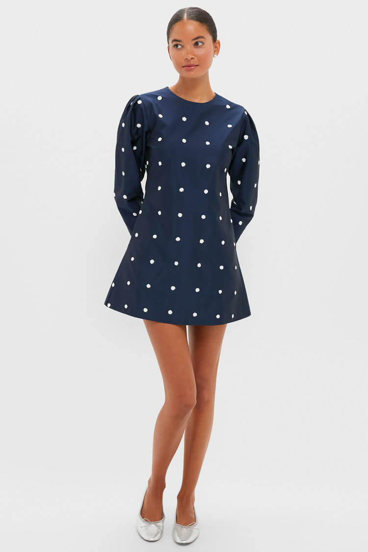 Midnight Blue Classic Rockford Mini Dress | LOVEBIRDS Midnight Blue Classic Rockford Mini Dress | LOVEBIRDS