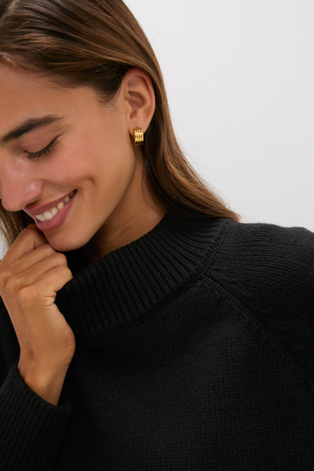 Heavyweight Black Kristen Sweater Dress