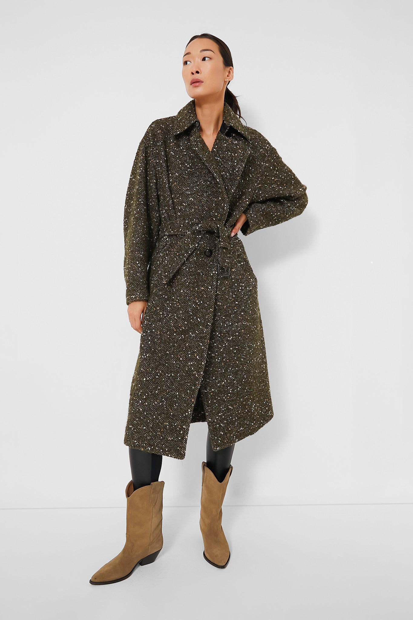 Khaki Horia Coat | Isabel Marant Etoile