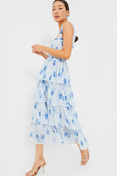 Pearl and Gold Caro Drop Earrings