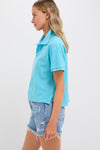 Aqua Pique Holmes Boyfriend Polo