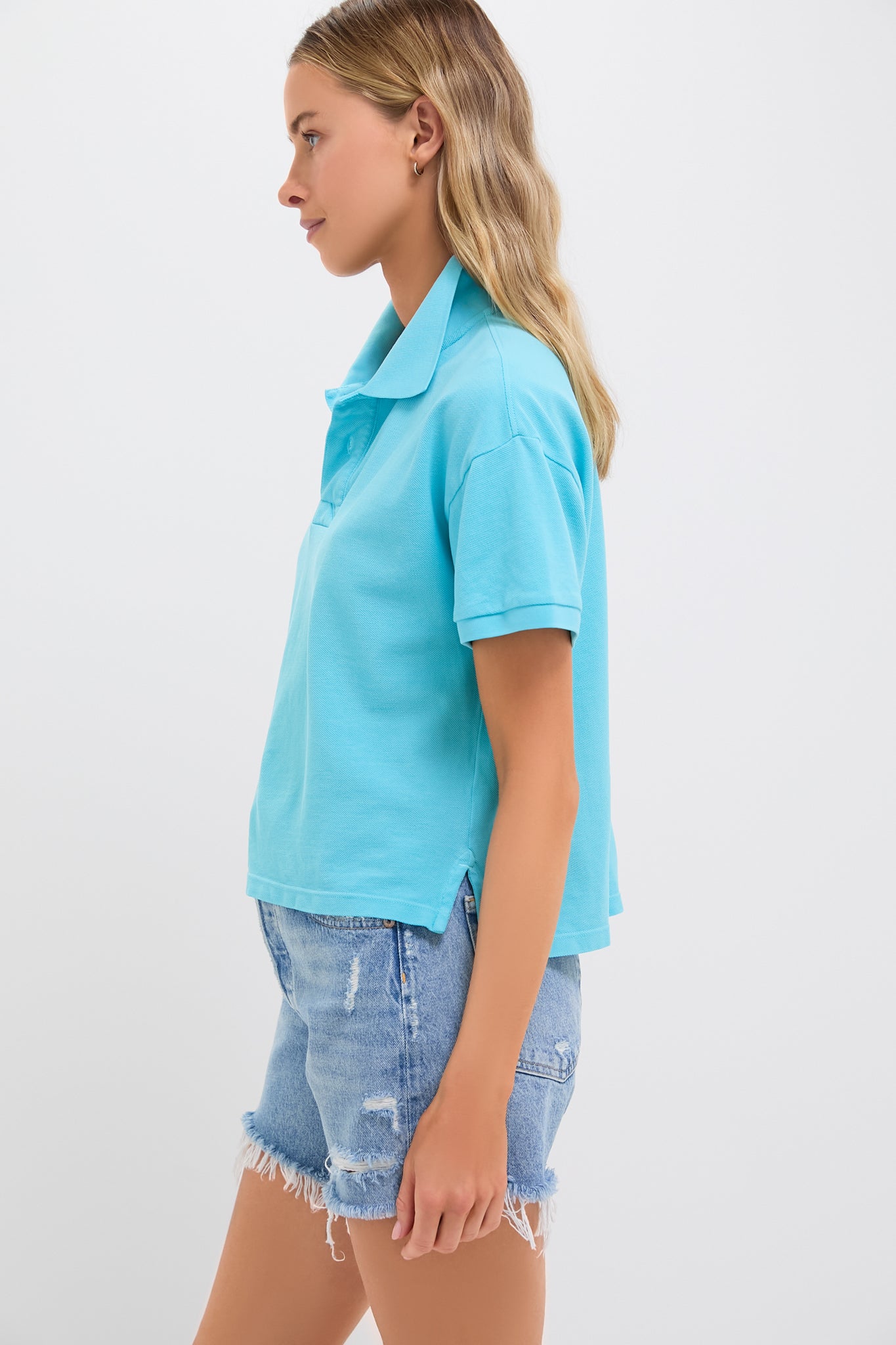 Aqua Pique Holmes Boyfriend Polo