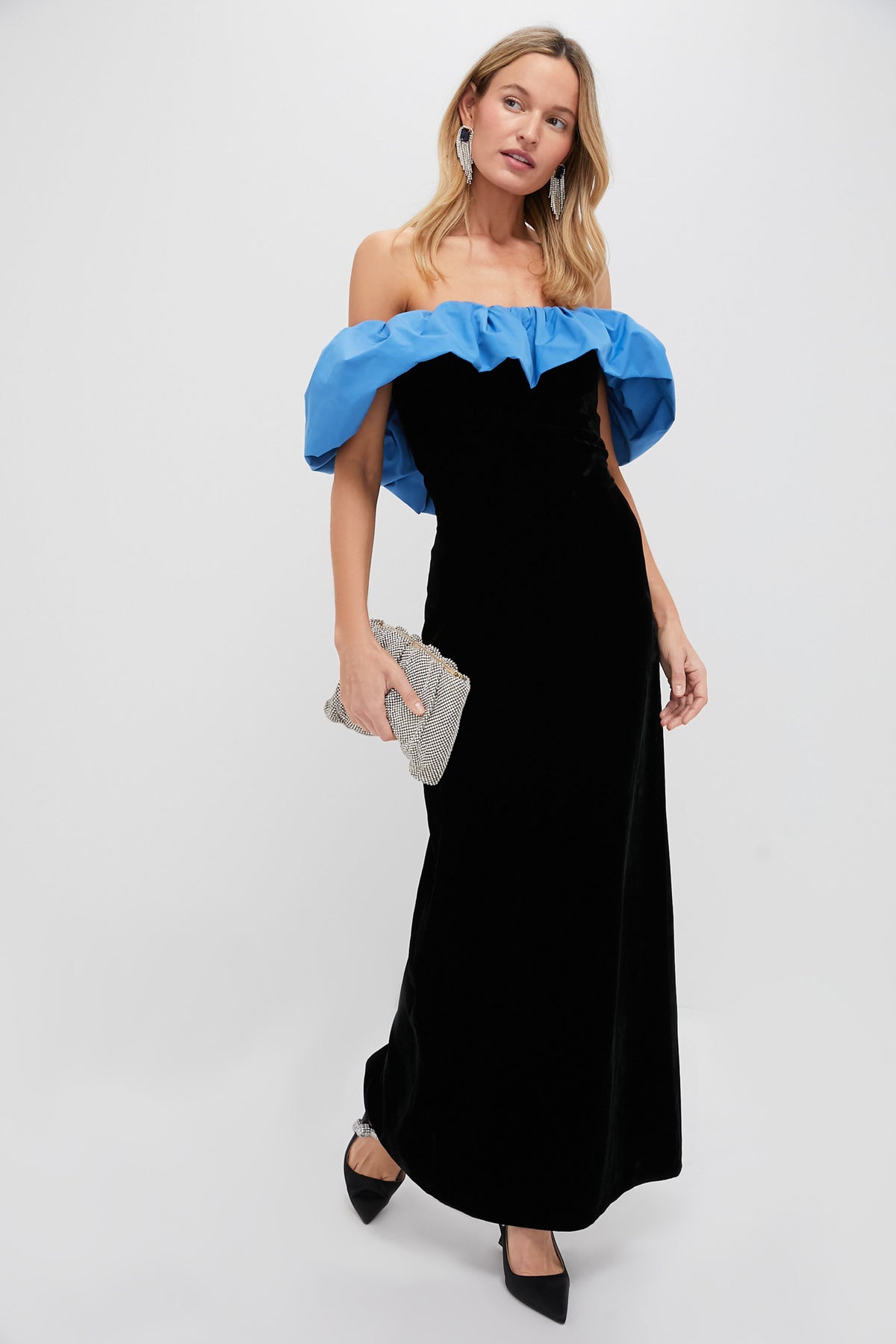 Zanzibar Blue and Black Velvet Artemis Dress | Tuckernuck Zanzibar Blue and Black Velvet Artemis Dress | Tuckernuck