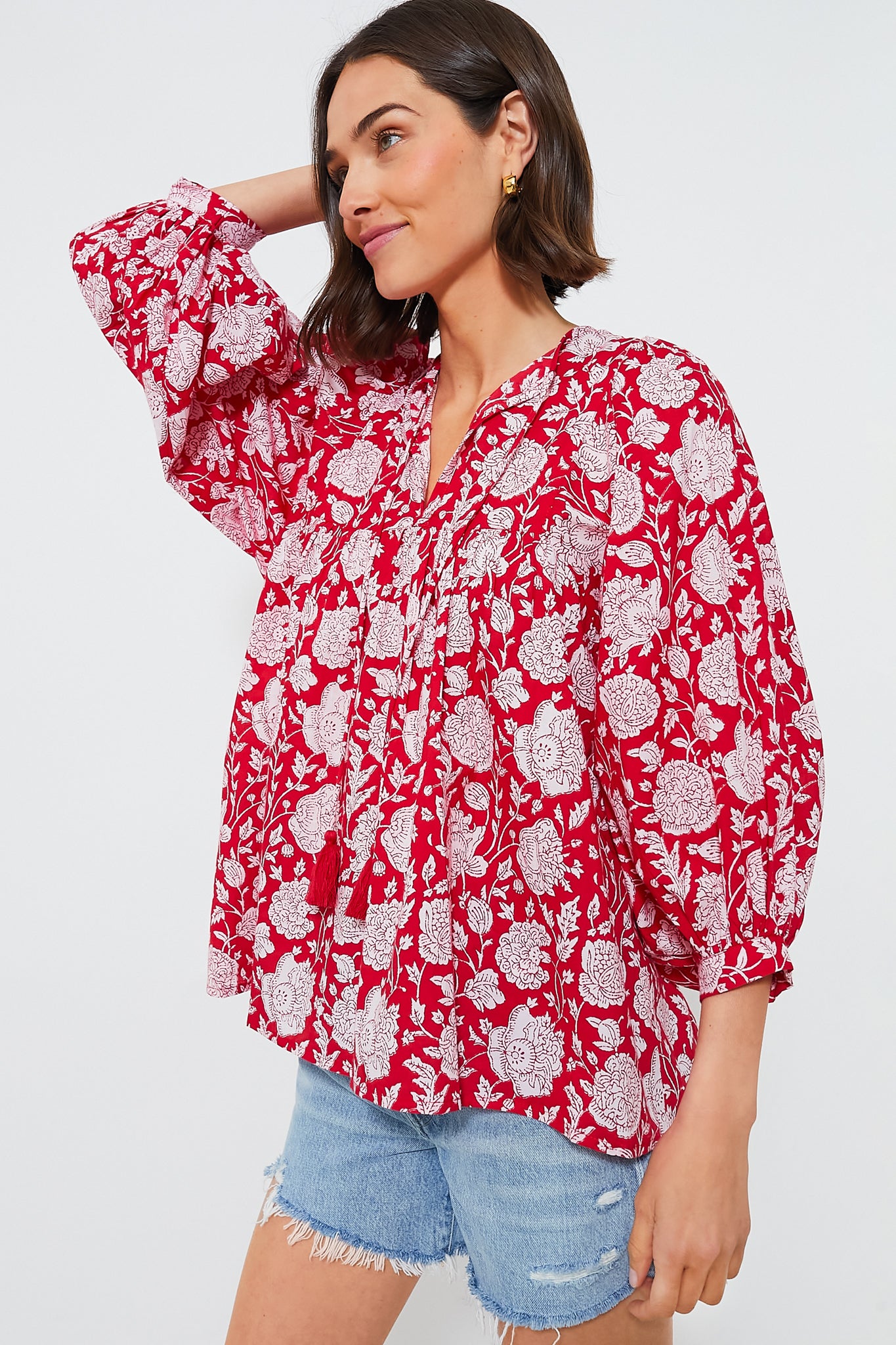 Red Zinnia Charlie Top
