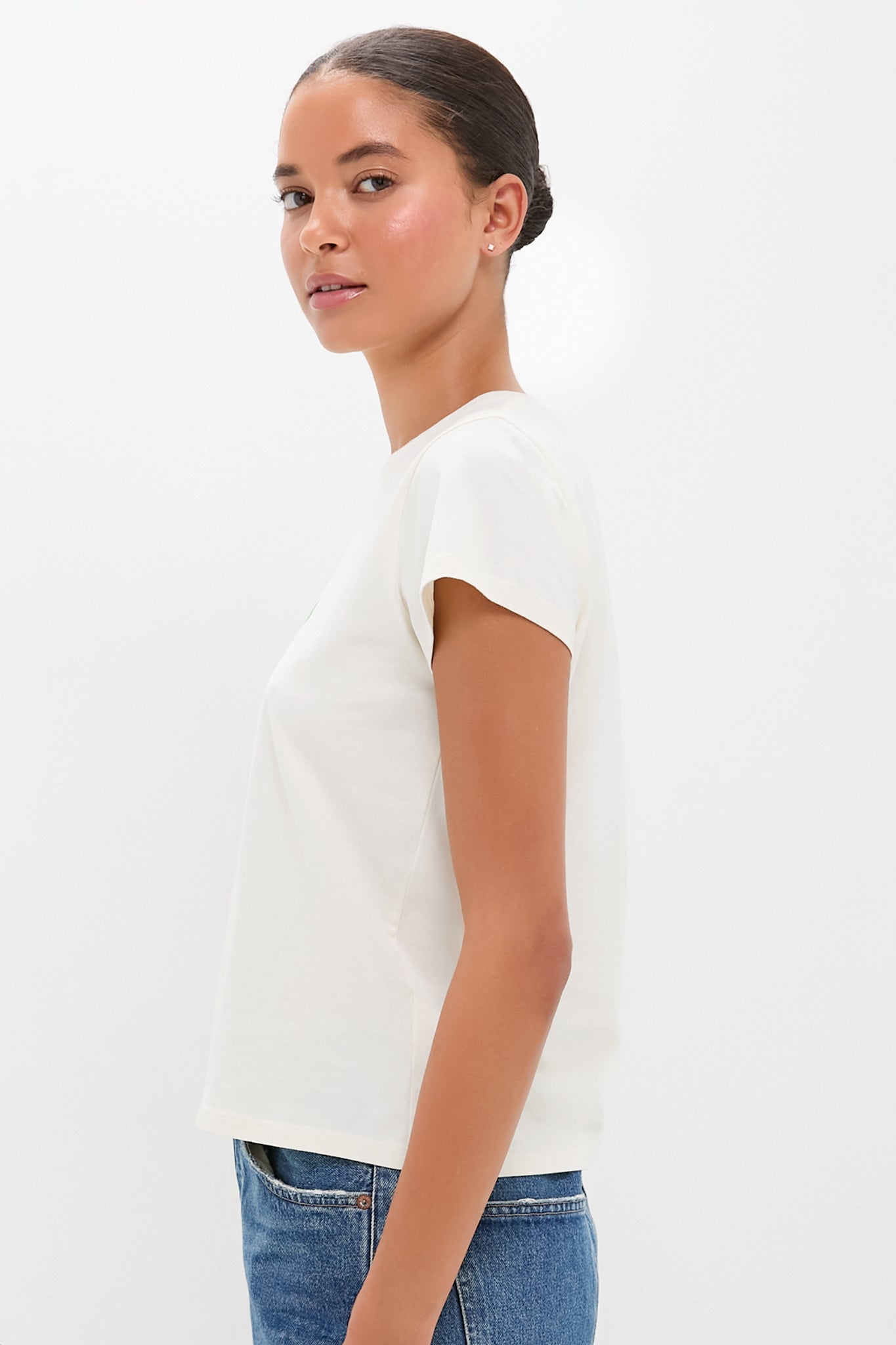 Cream with Multi C'est La Vie Classic Tee