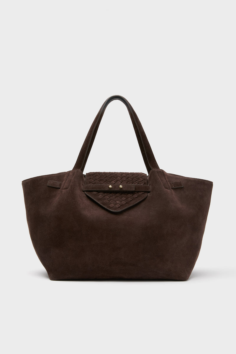 Espresso Suede Blaine Tote