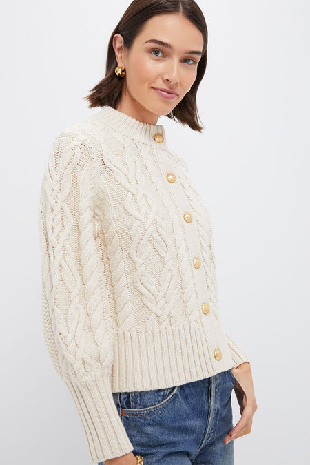 Navy Cotton Colette Cardigan