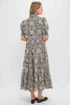 Black & Tan Printed Floral Bennett Maxi Dress