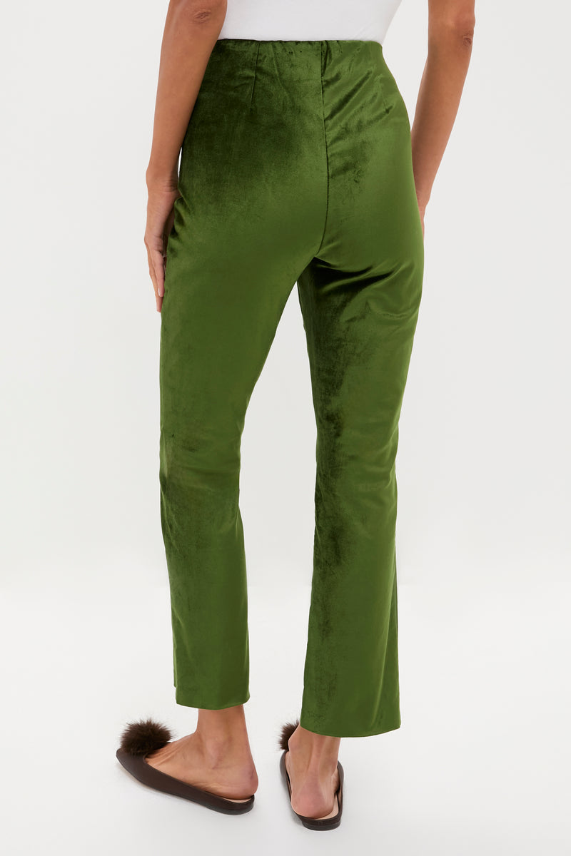 Green Velvet Ashford Pants
