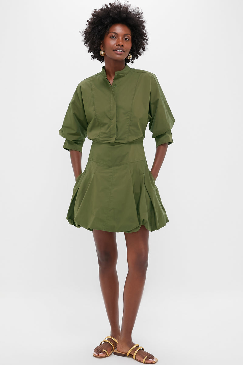 Olive Effie Bubble Mini Dress