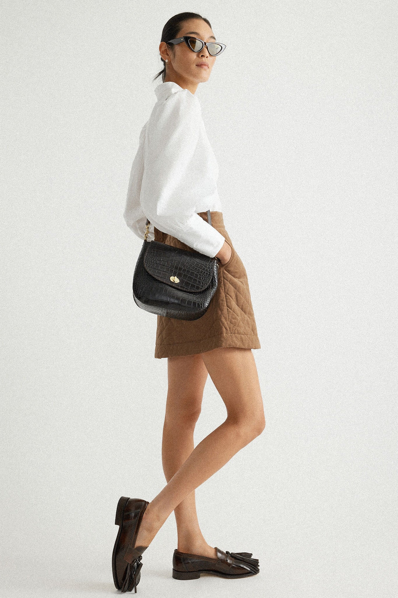 Kalamata Turnlock Louis Bag with Curb Chain Shortie Strap