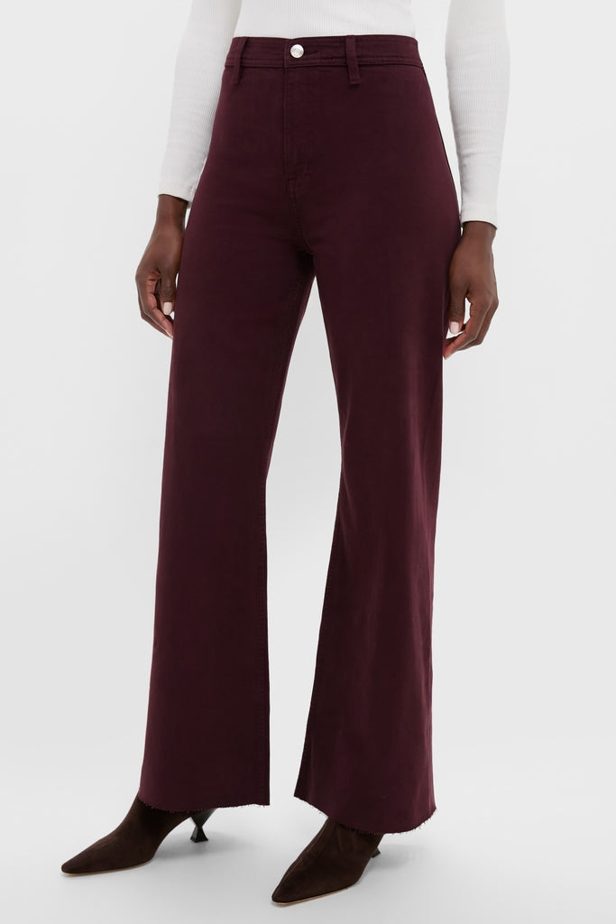 Claret Penny High Rise Wide Leg