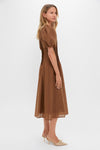 Toffee Nut Taffeta Mere Dress