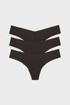 Black Classic Thong 3 Pack