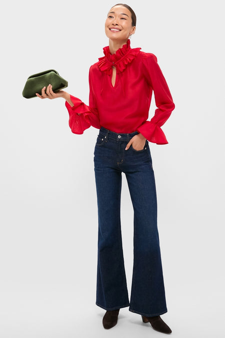 Mint Ellie Pearl Drop Earrings