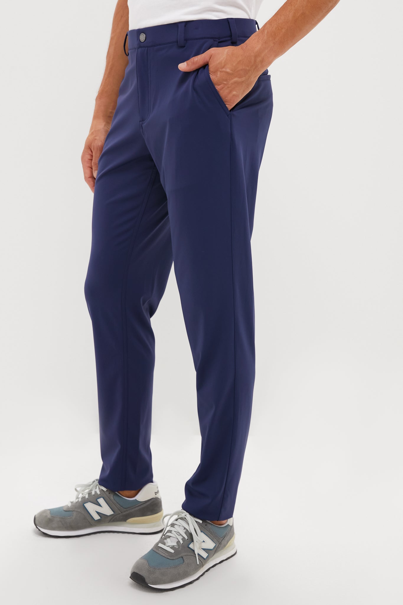 Navy Bradley Pull-on Trouser (32" Inseam)