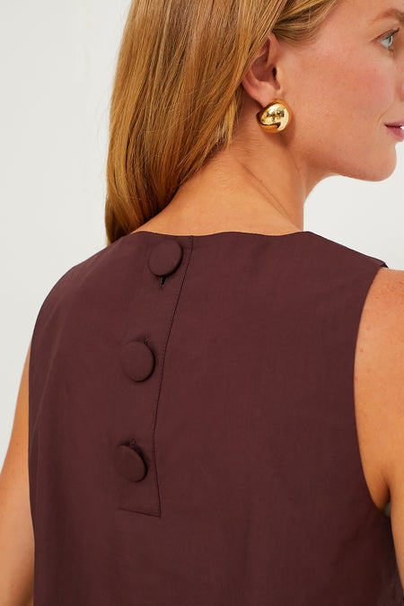 Oxblood Eyelet Laurie Top