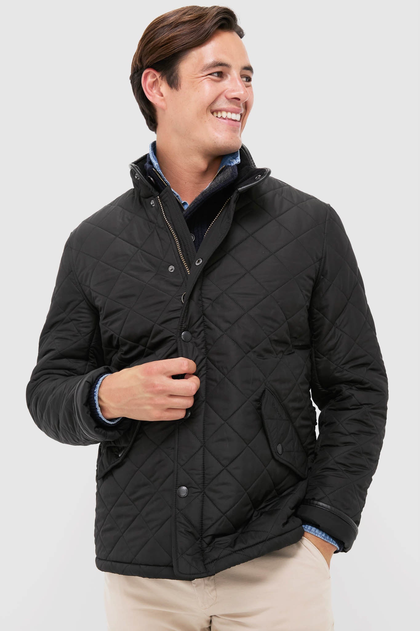 Black Powell Quilt | Barbour